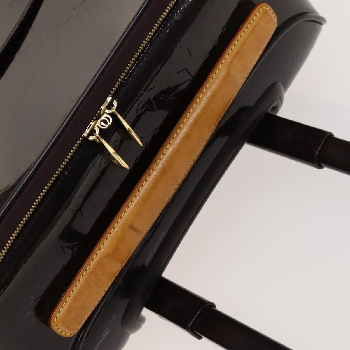 LOUIS VUITTON Monogram Vernis Pegas 45 Suitcase Amarante M91277 LV Auth 126511