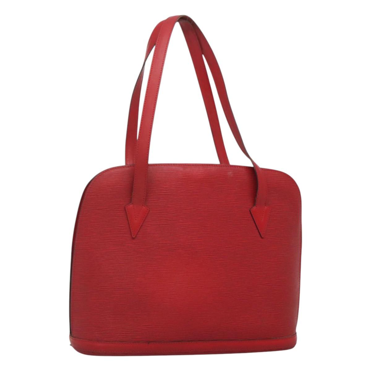 LOUIS VUITTON Epi Lussac Shoulder Bag Red M52287 LV Auth 126548