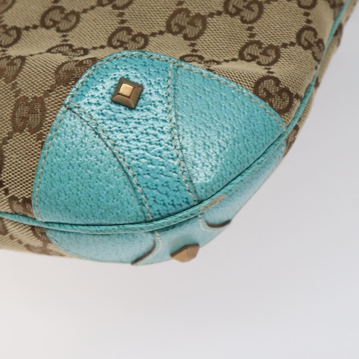 GUCCI Jackie GG Canvas Shoulder Bag Beige 120888 Auth 126565