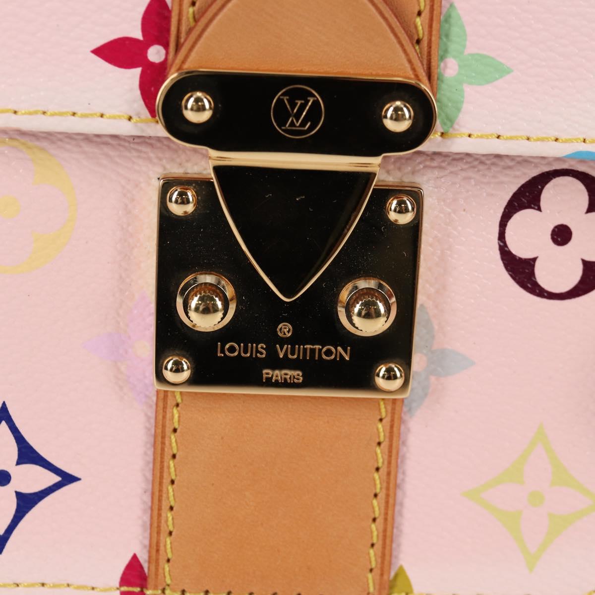 LOUIS VUITTON Monogram Multicolor Speedy 30 Hand Bag White M92643 Auth 126568V