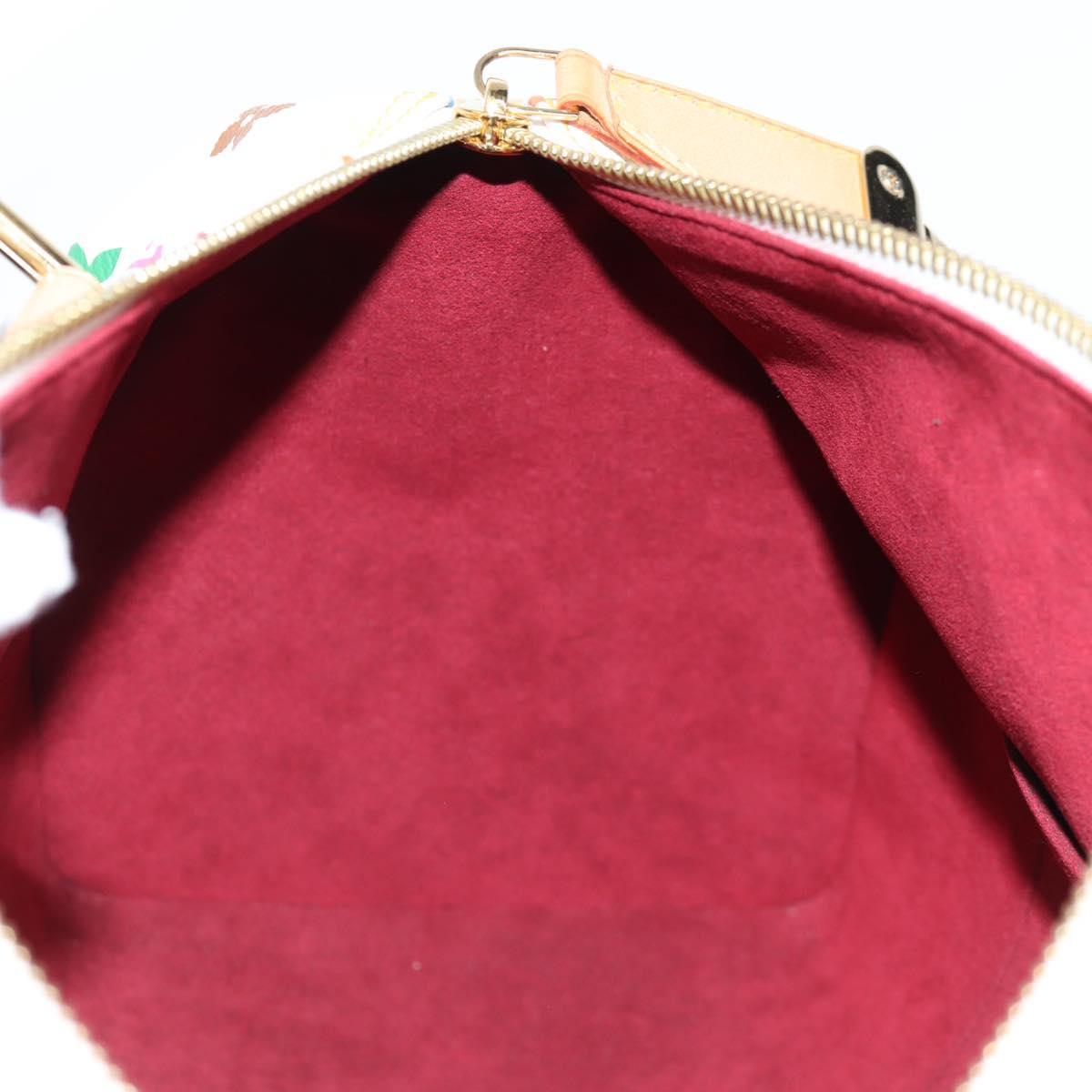 LOUIS VUITTON Monogram Multicolor Speedy 30 Hand Bag White M92643 Auth 126568V