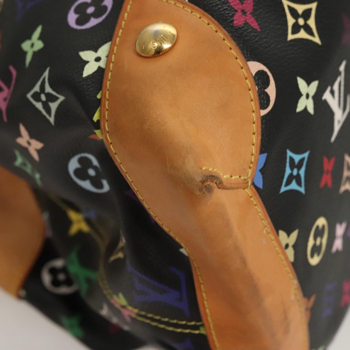 LOUIS VUITTON Monogram Multicolor Ursula Tote Bag Black M40124 LV Auth 126571