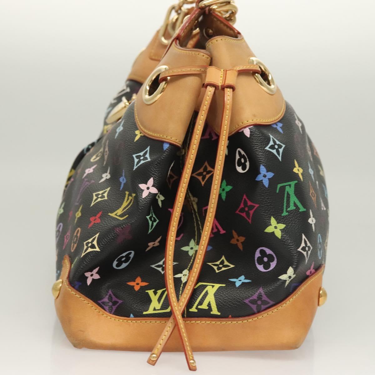 LOUIS VUITTON Monogram Multicolor Ursula Tote Bag Black M40124 LV Auth 126571