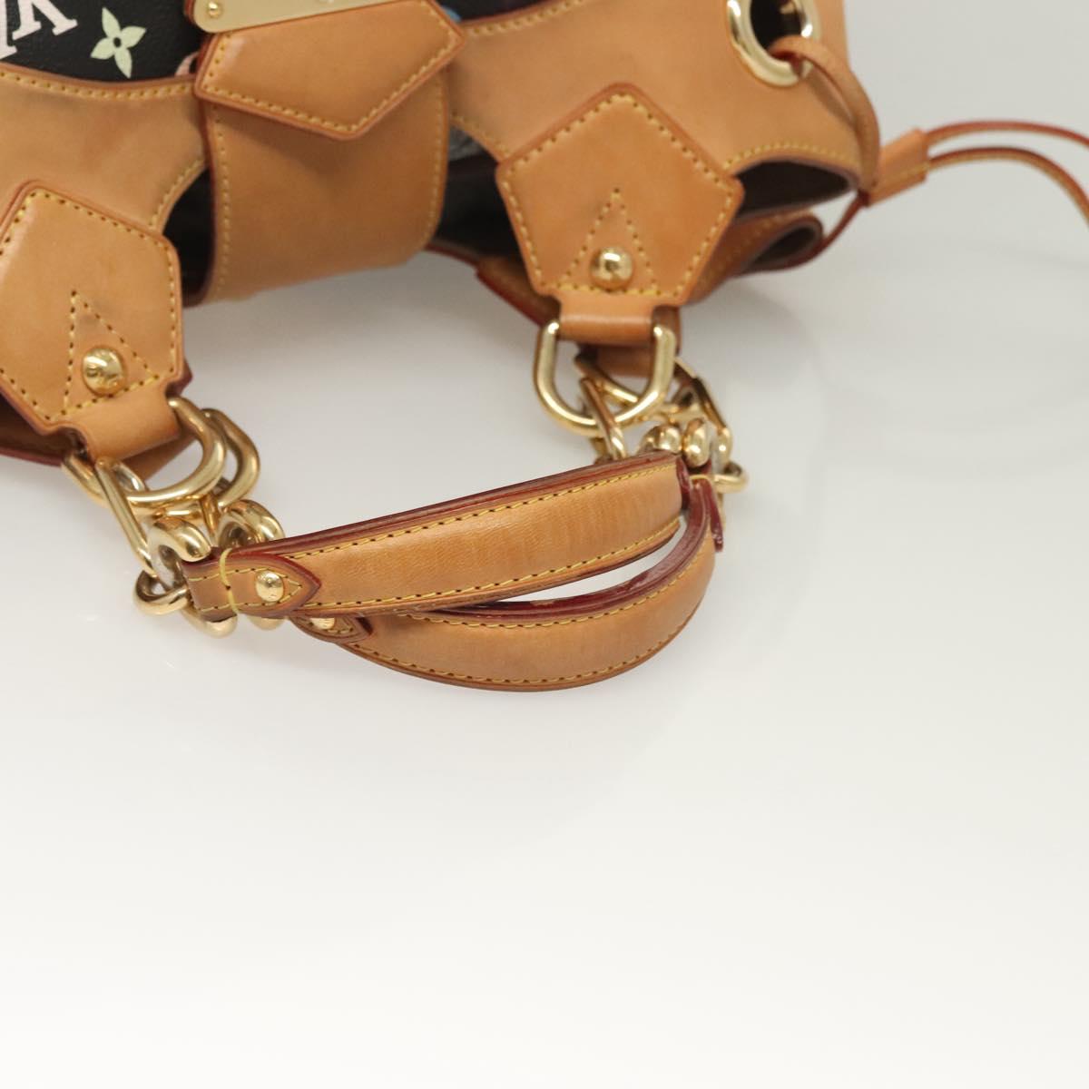 LOUIS VUITTON Monogram Multicolor Ursula Tote Bag Black M40124 LV Auth 126571