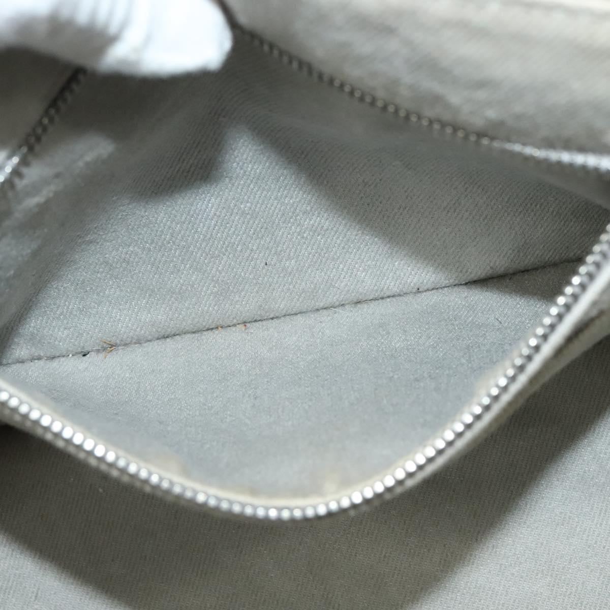 PRADA Bijoux Canapa PM Hand Bag Canvas 2way Gray Auth 126588