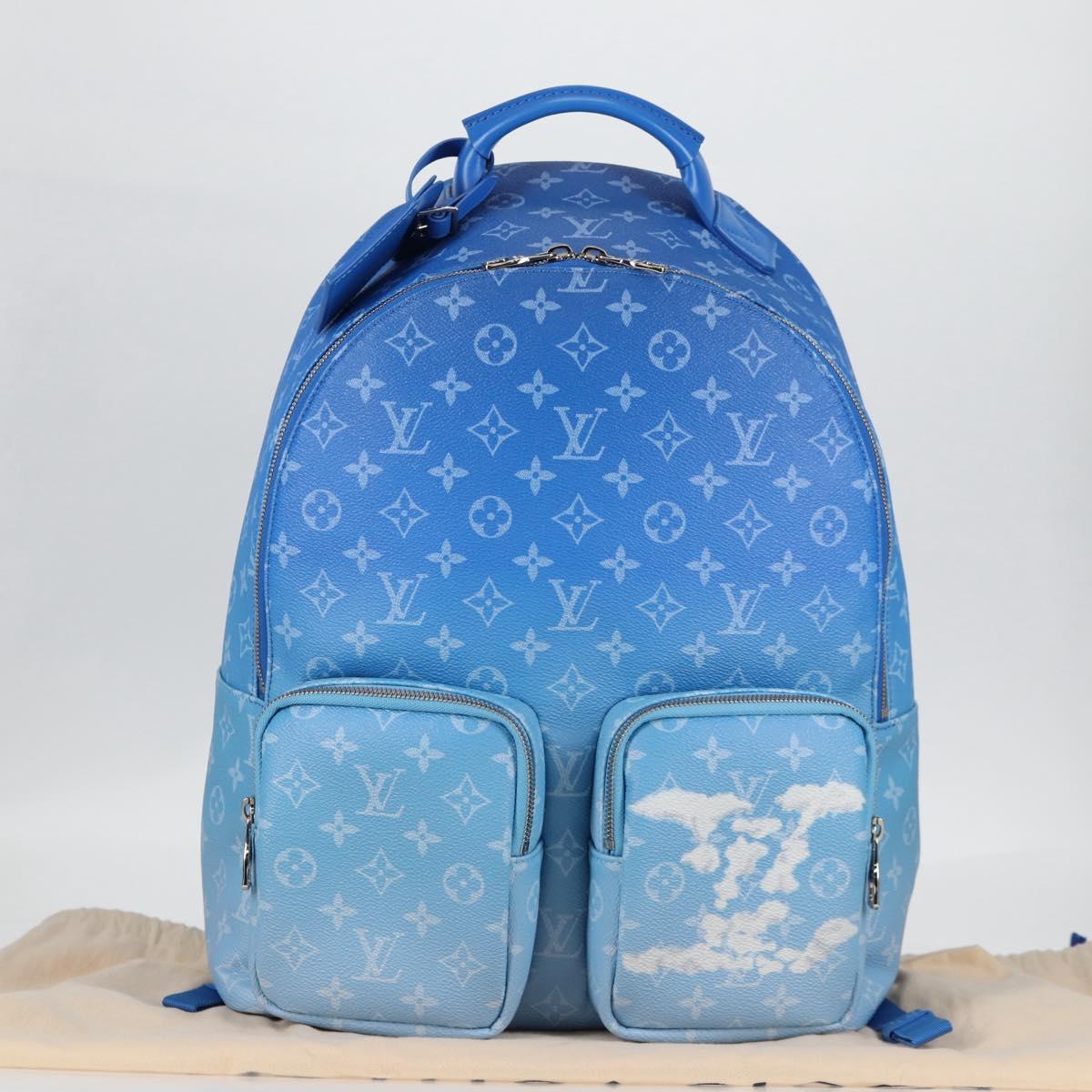 LOUIS VUITTON Clouds Backpack Multi Pocket Backpack Blue M45441 LV Auth 126591SM
