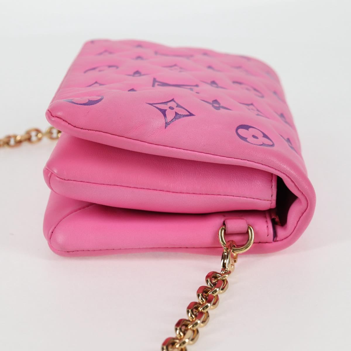 LOUIS VUITTON Monogram Pochette Coussin Shoulder Bag Pink M80745 LV Auth 126599SAM