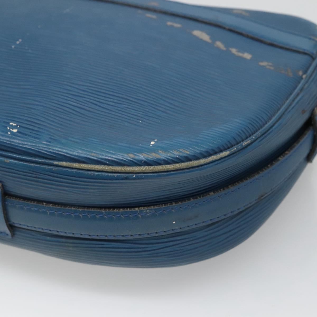 LOUIS VUITTON Epi June Feuille Shoulder Bag Blue M52155 LV Auth 126600