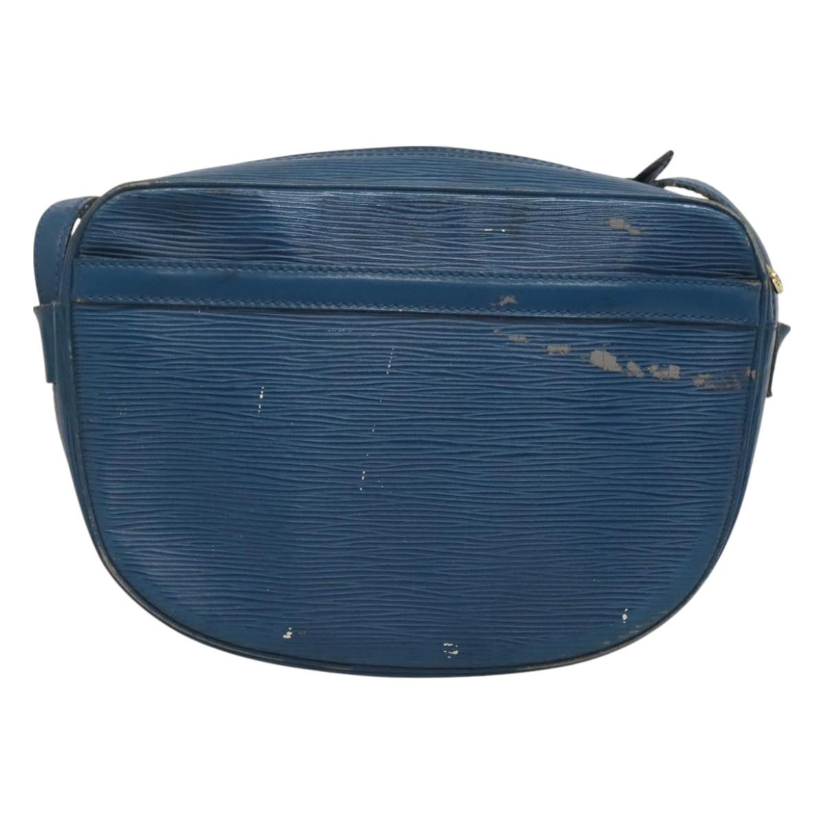 LOUIS VUITTON Epi June Feuille Shoulder Bag Blue M52155 LV Auth 126600
