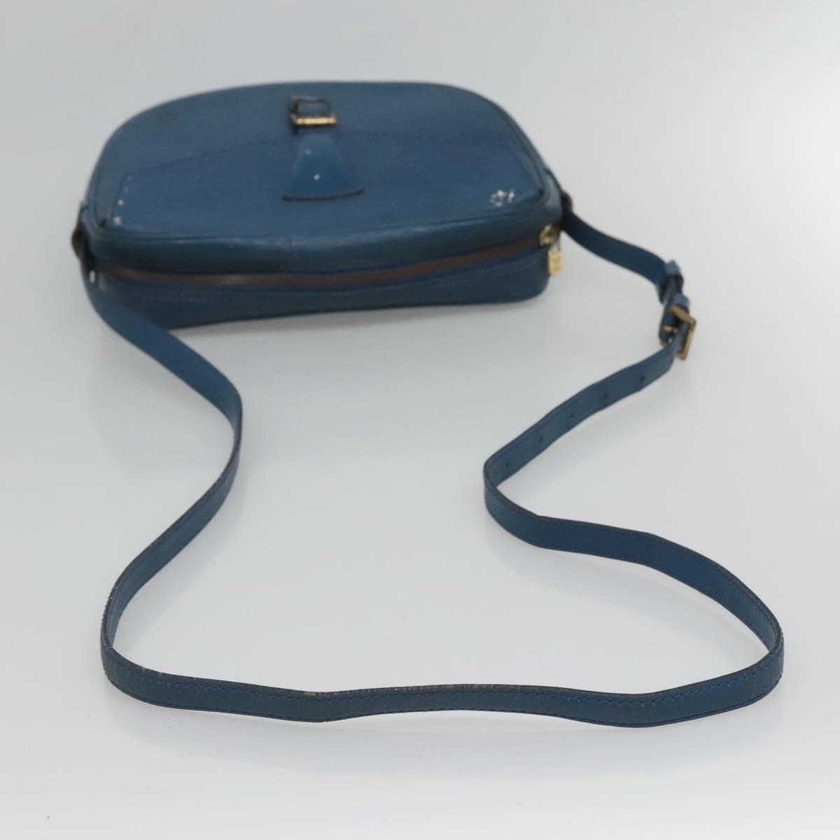 LOUIS VUITTON Epi June Feuille Shoulder Bag Blue M52155 LV Auth 126600