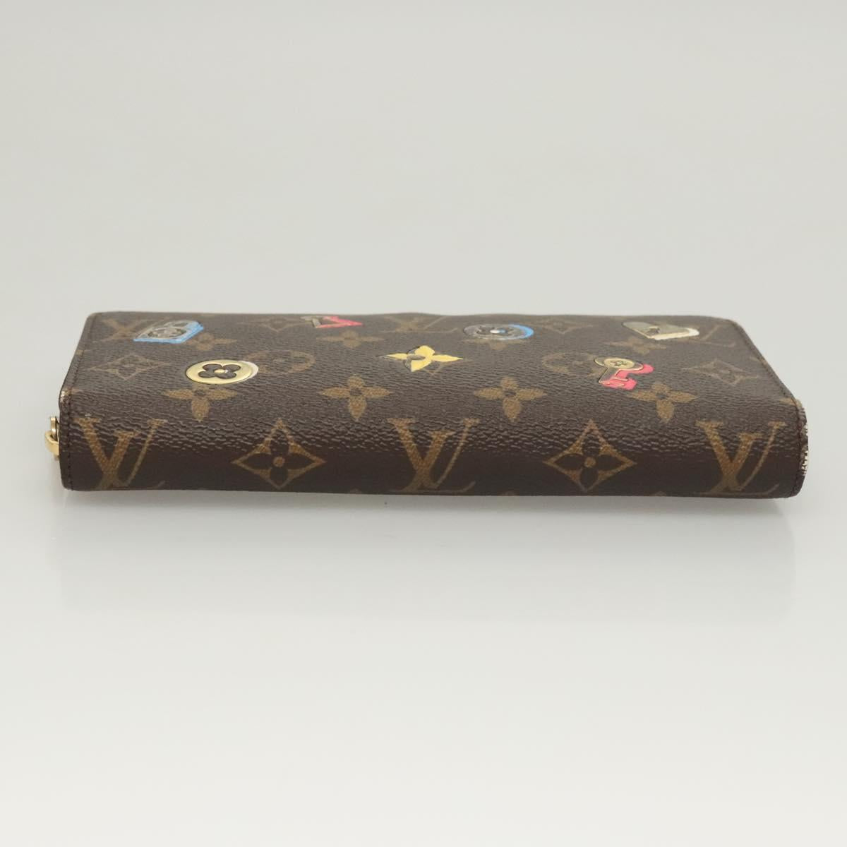 LOUIS VUITTON Monogram Lovelock Zippy Wallet Long Wallet M64116 LV Auth 126640