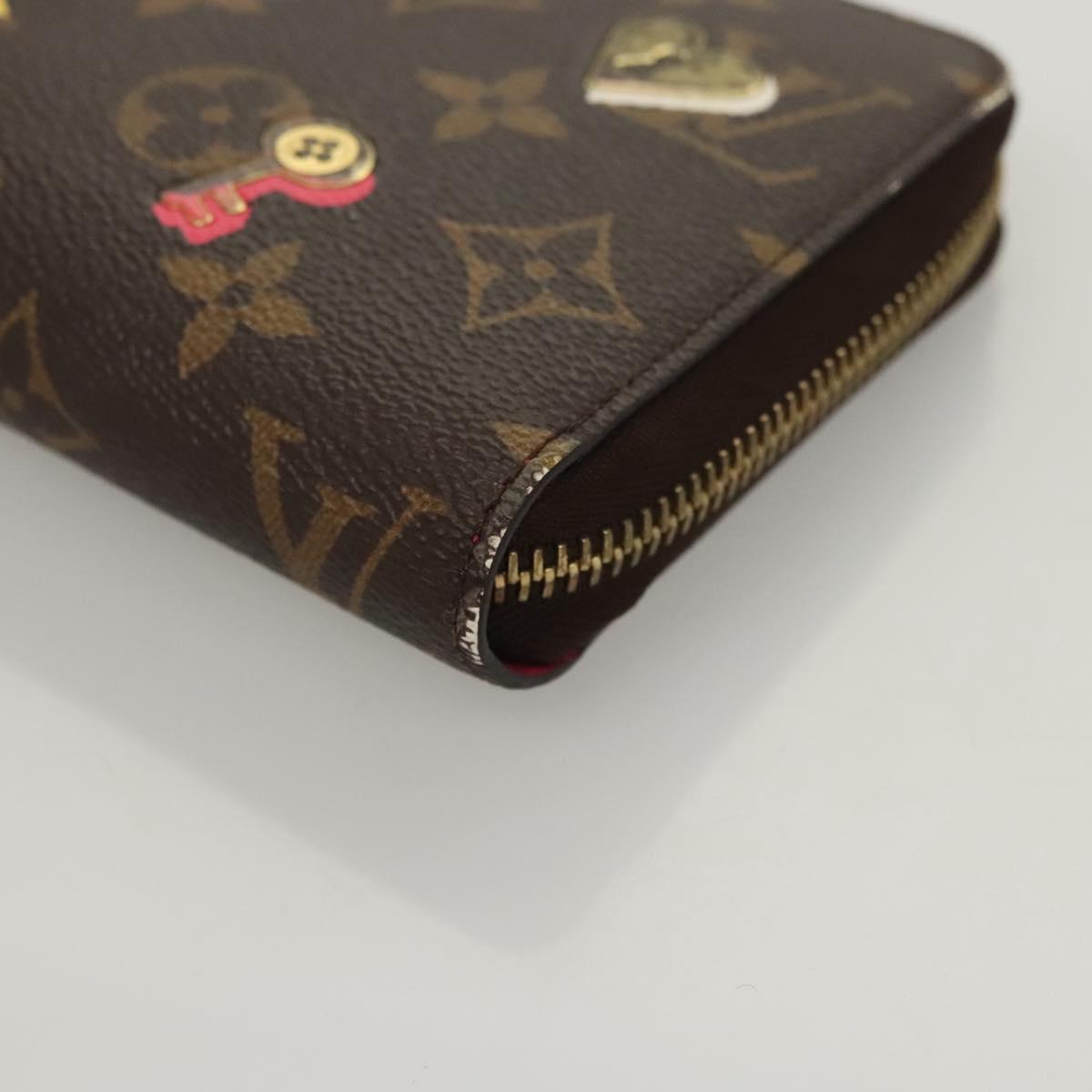 LOUIS VUITTON Monogram Lovelock Zippy Wallet Long Wallet M64116 LV Auth 126640