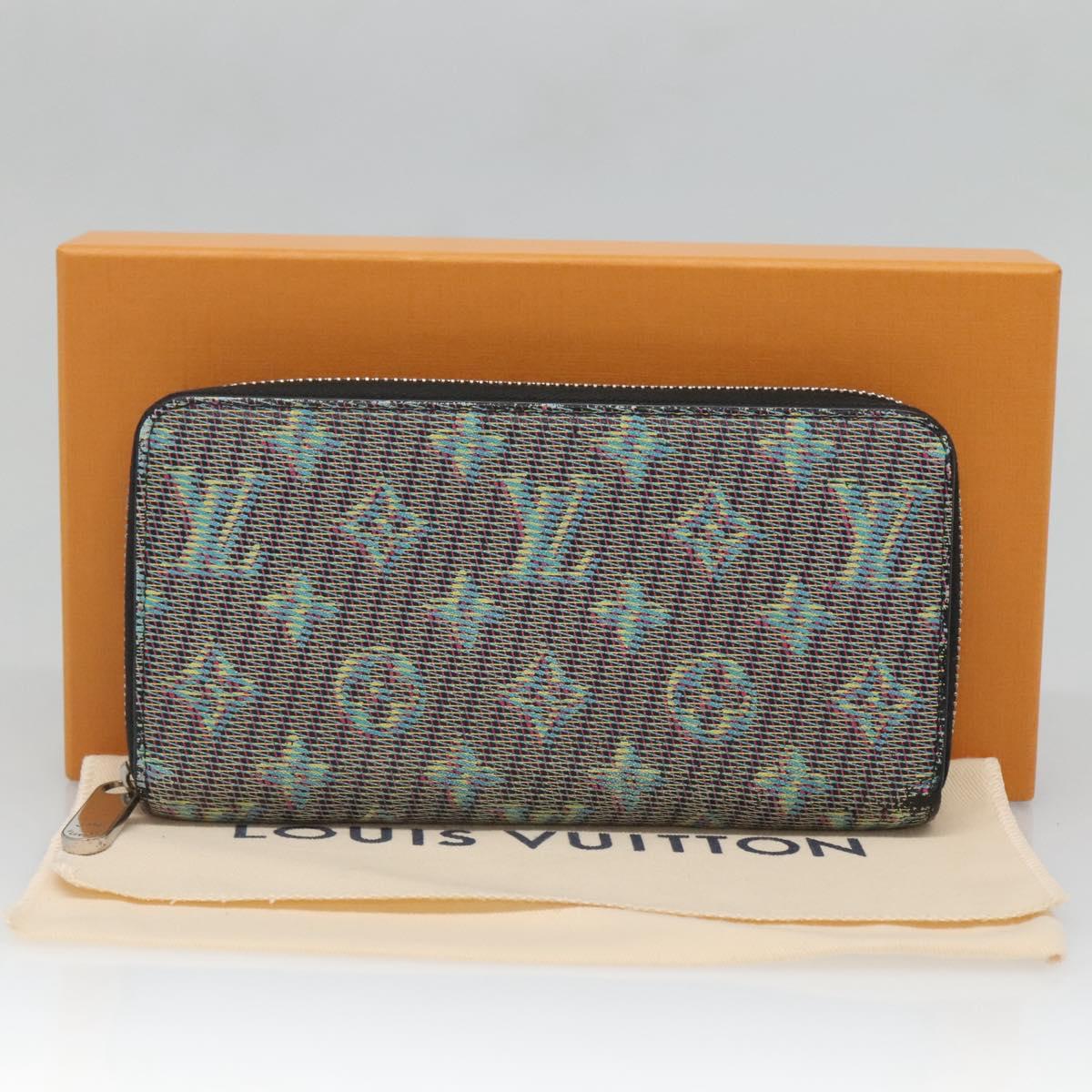 LOUIS VUITTON Monogram LV Pop Zippy Wallet Long Wallet Green M68664 Auth 126655