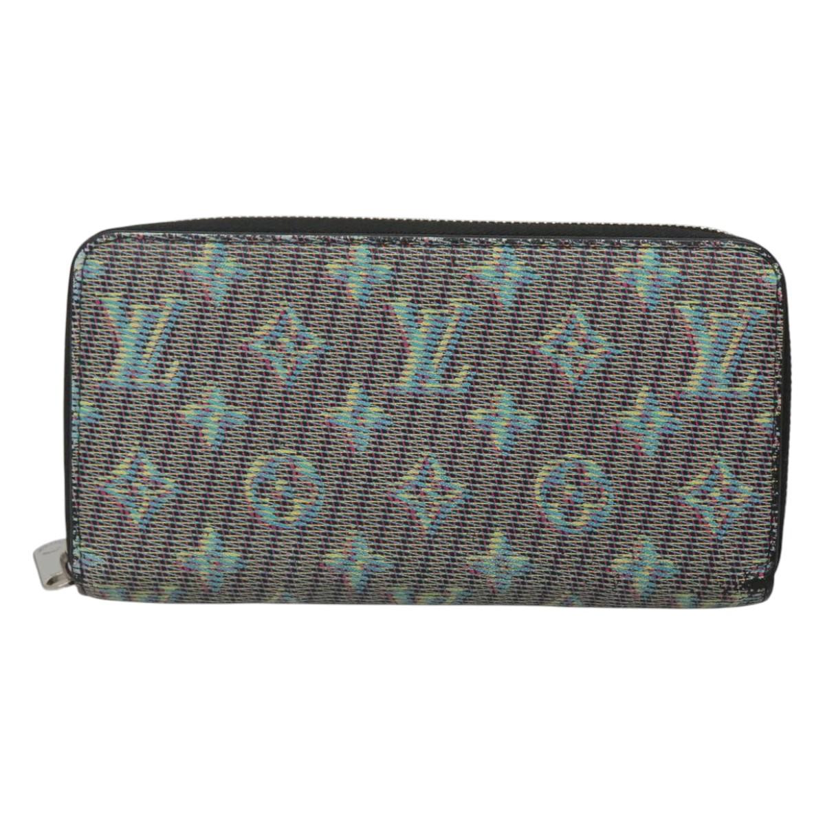 LOUIS VUITTON Monogram LV Pop Zippy Wallet Long Wallet Green M68664 Auth 126655