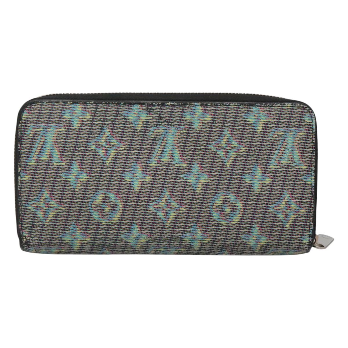LOUIS VUITTON Monogram LV Pop Zippy Wallet Long Wallet Green M68664 Auth 126655