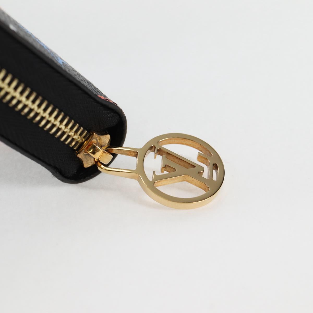 LOUIS VUITTON Monogram Game On Zippy Wallet Wallet Black M80323 LV Auth 126656M