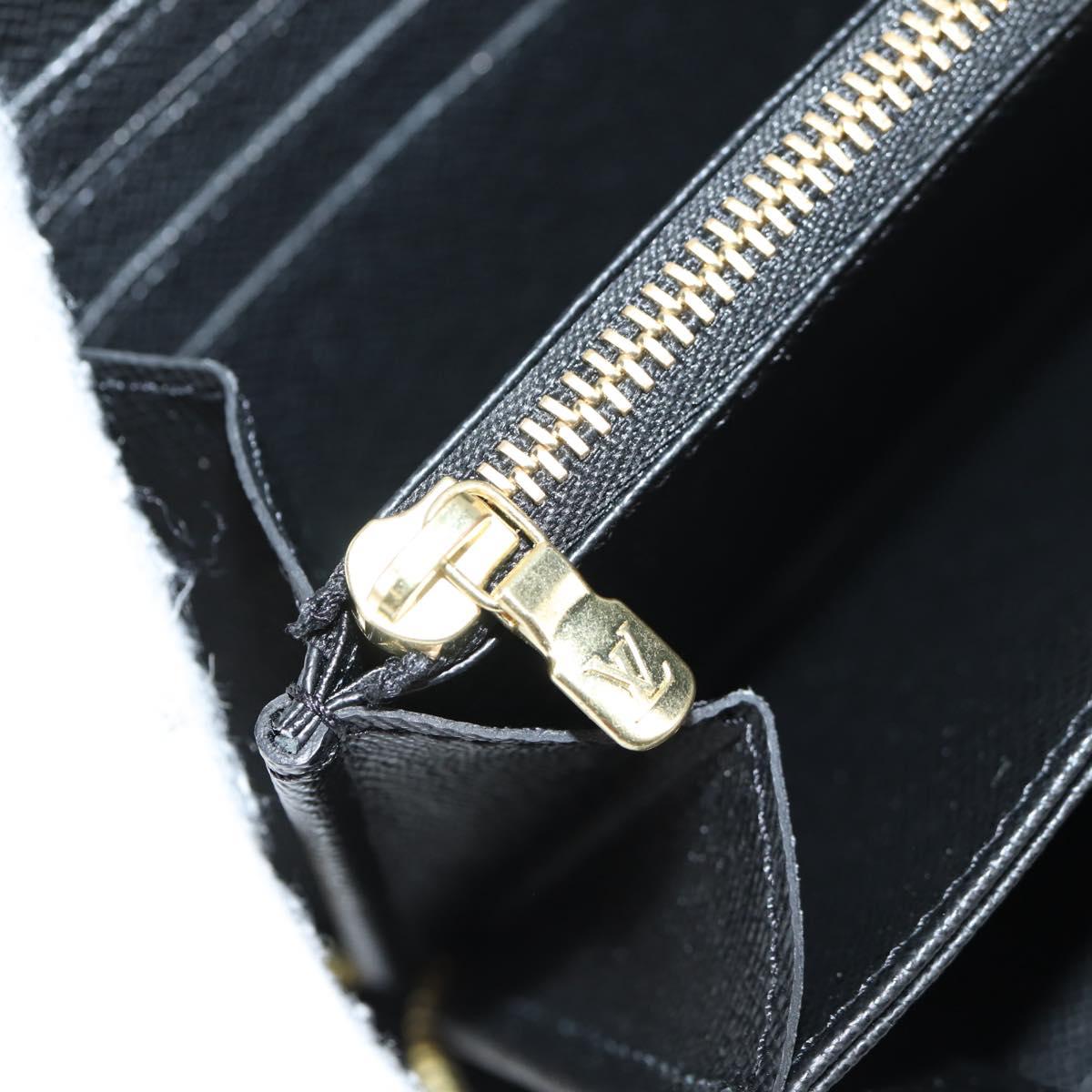 LOUIS VUITTON Monogram Game On Zippy Wallet Wallet Black M80323 LV Auth 126656M