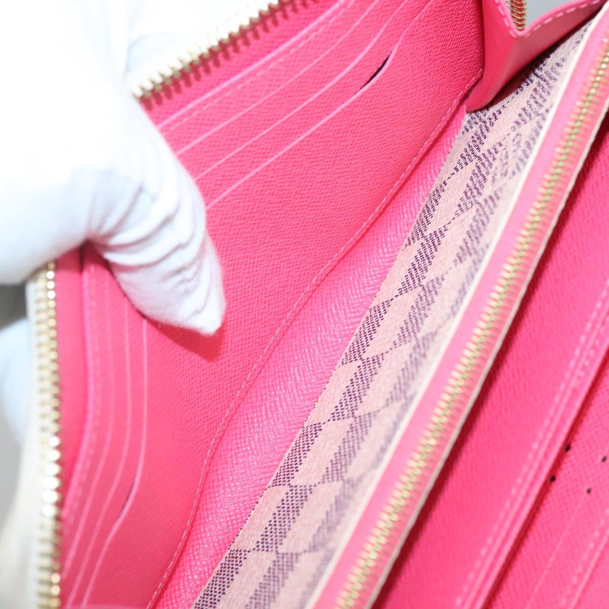 LOUIS VUITTON Damier Azur Vivienne Zippy Wallet Long Wallet N40507 Auth 126659