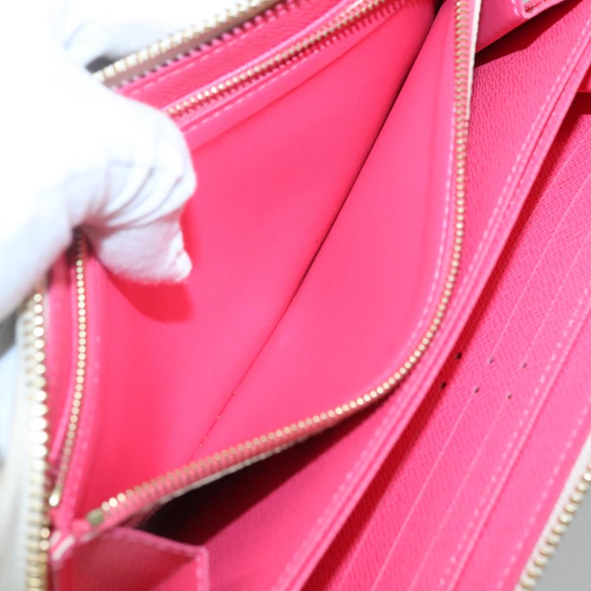 LOUIS VUITTON Damier Azur Vivienne Zippy Wallet Long Wallet N40507 Auth 126659