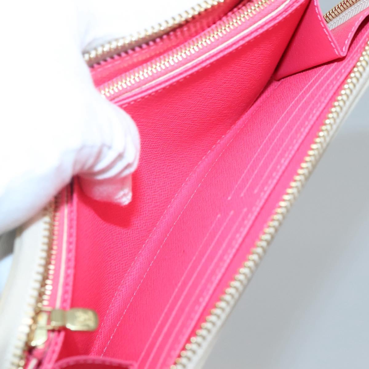 LOUIS VUITTON Damier Azur Vivienne Zippy Wallet Long Wallet N40507 Auth 126659