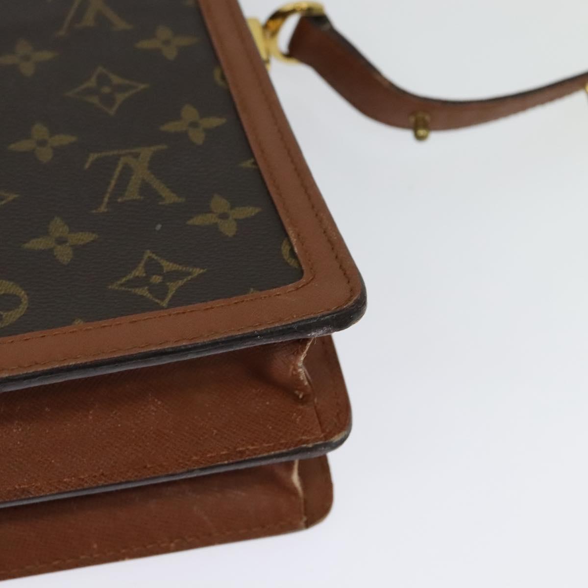 LOUIS VUITTON Monogram Raspail Shoulder Bag M51372 LV Auth 126668