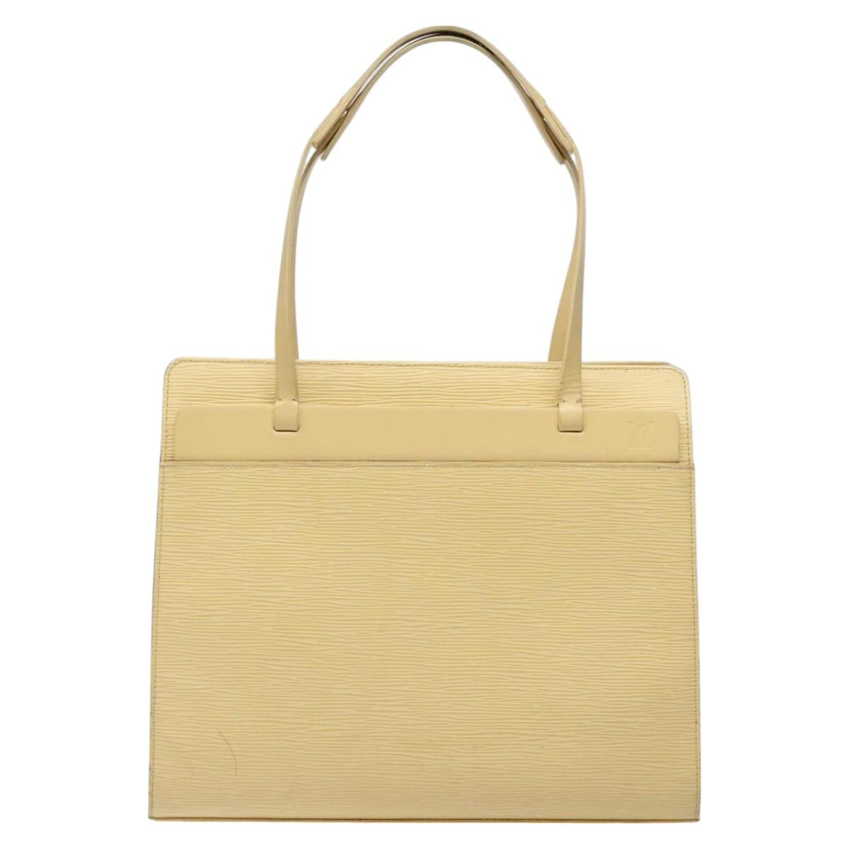 LOUIS VUITTON Epi Croisette PM Tote Bag Vanilla M5249A LV Auth 126679