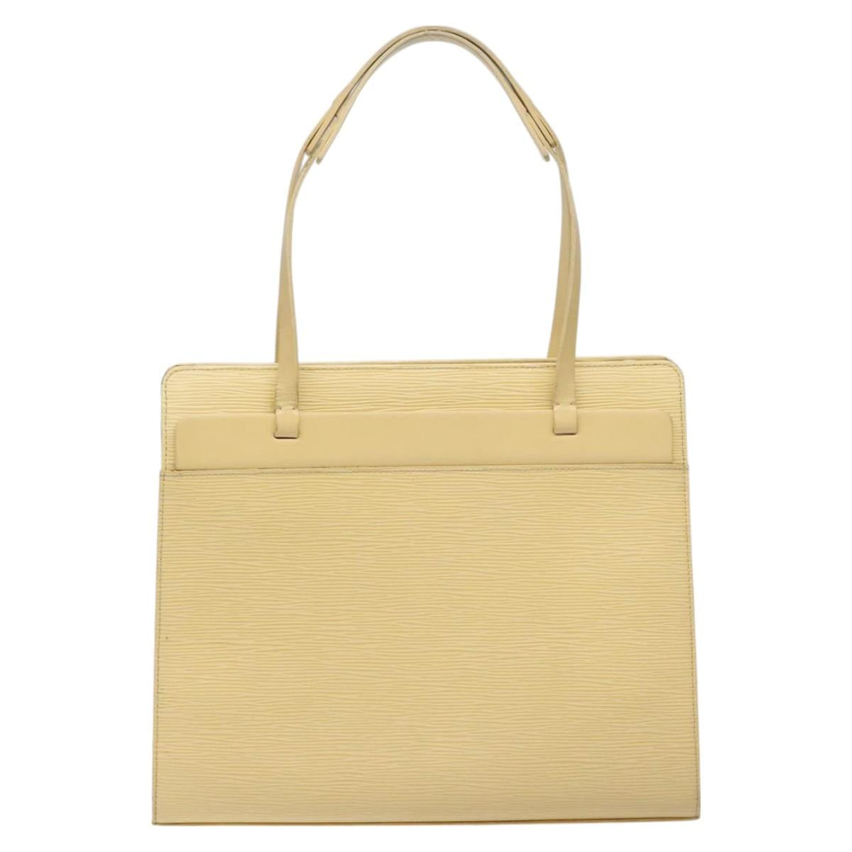 LOUIS VUITTON Epi Croisette PM Tote Bag Vanilla M5249A LV Auth 126679