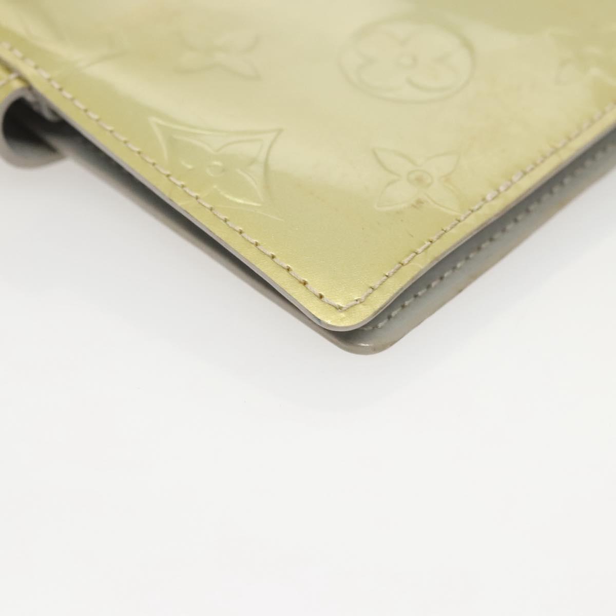 LOUIS VUITTON Vernis Agenda PM Day Planner Cover Gris R21001 LV Auth 126689A