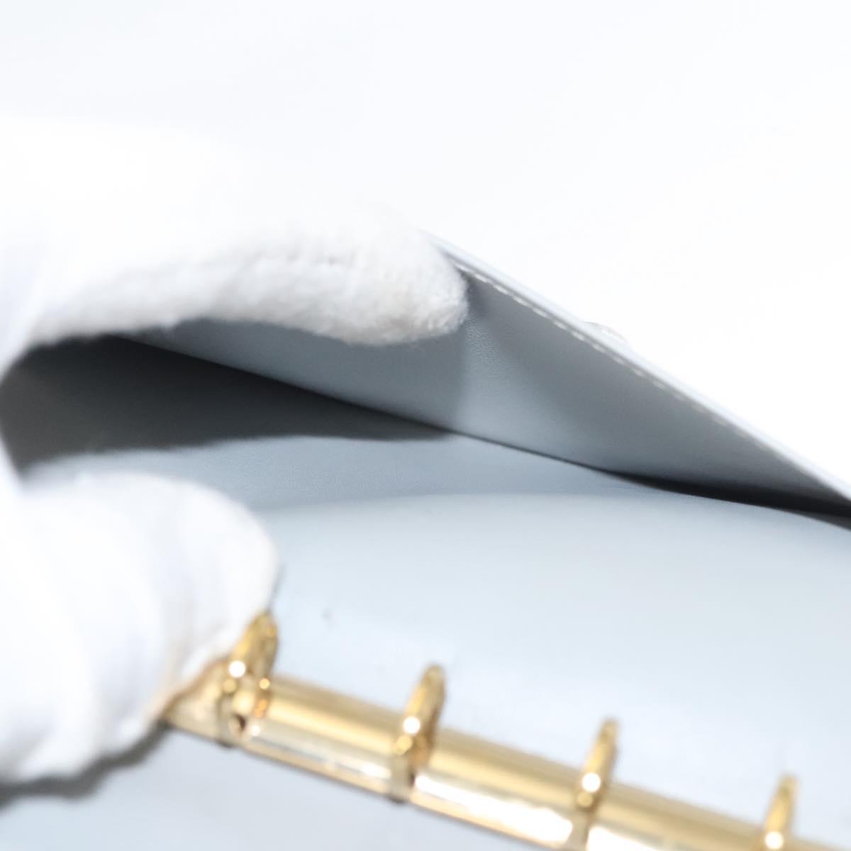 LOUIS VUITTON Vernis Agenda PM Day Planner Cover Gris R21001 LV Auth 126689