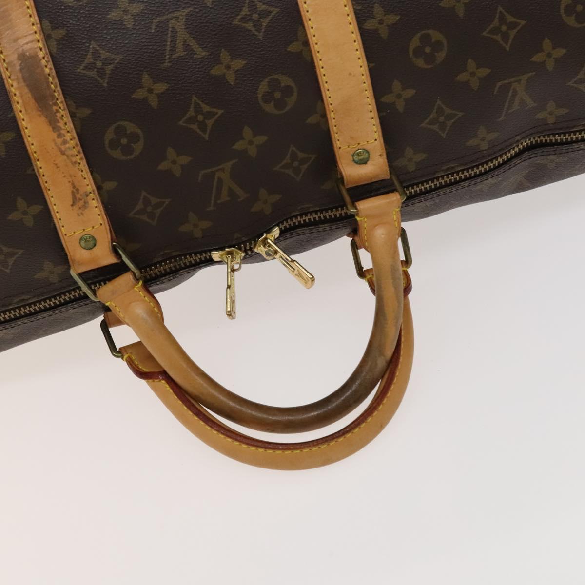 LOUIS VUITTON Monogram Keepall Bandouliere 60 Boston Bag M41412 LV Auth 126773