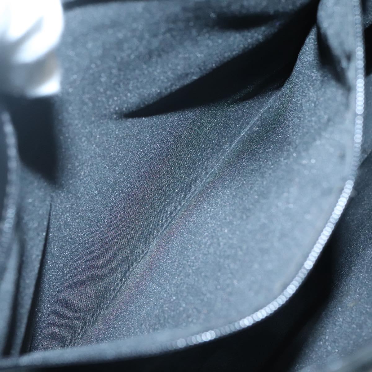 GUCCI GG Canvas Shoulder Bag Nylon Black Silver Auth 126780