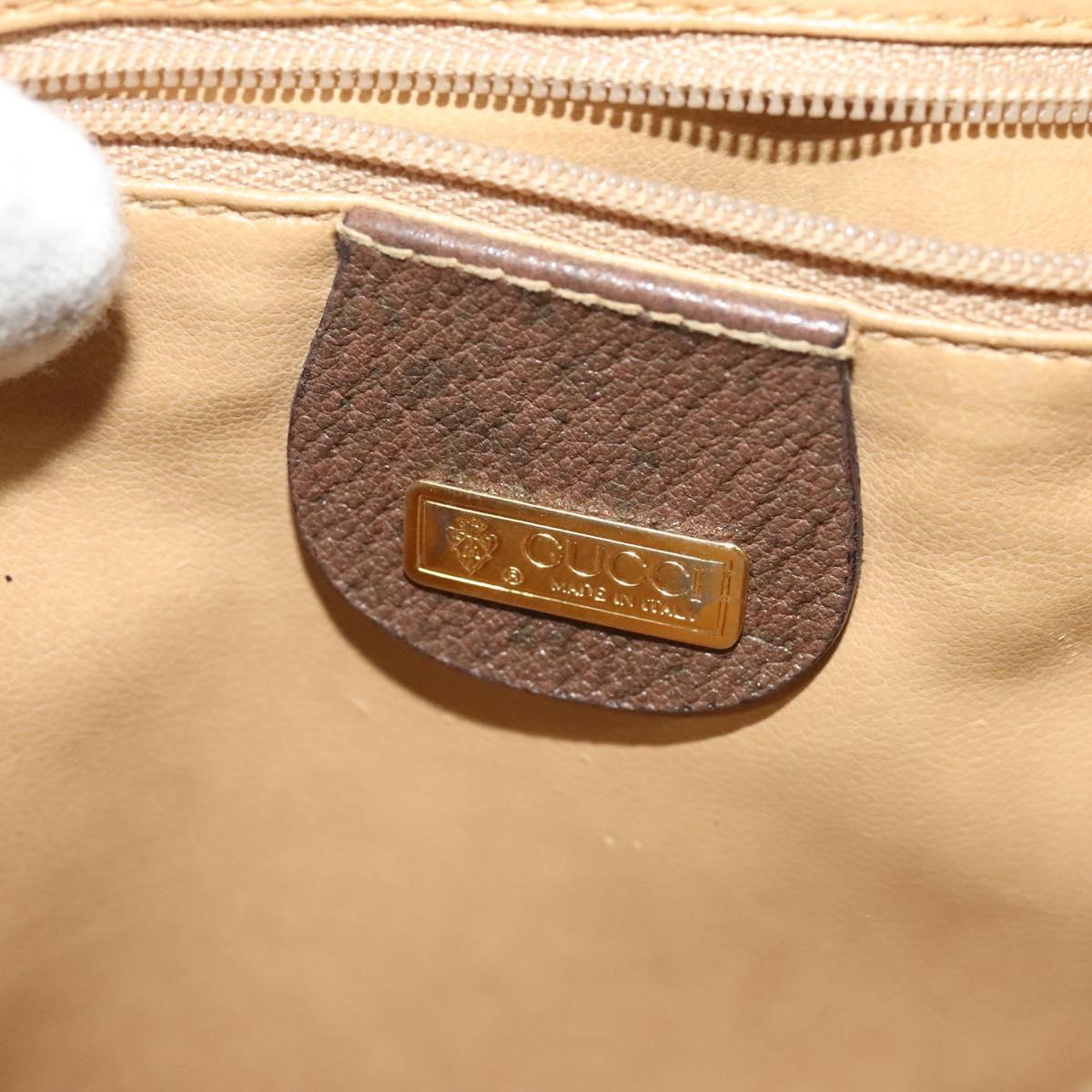 GUCCI GG Supreme Web Sherry Line Bag PVC Beige 001 113 6862 8039 Auth 126794
