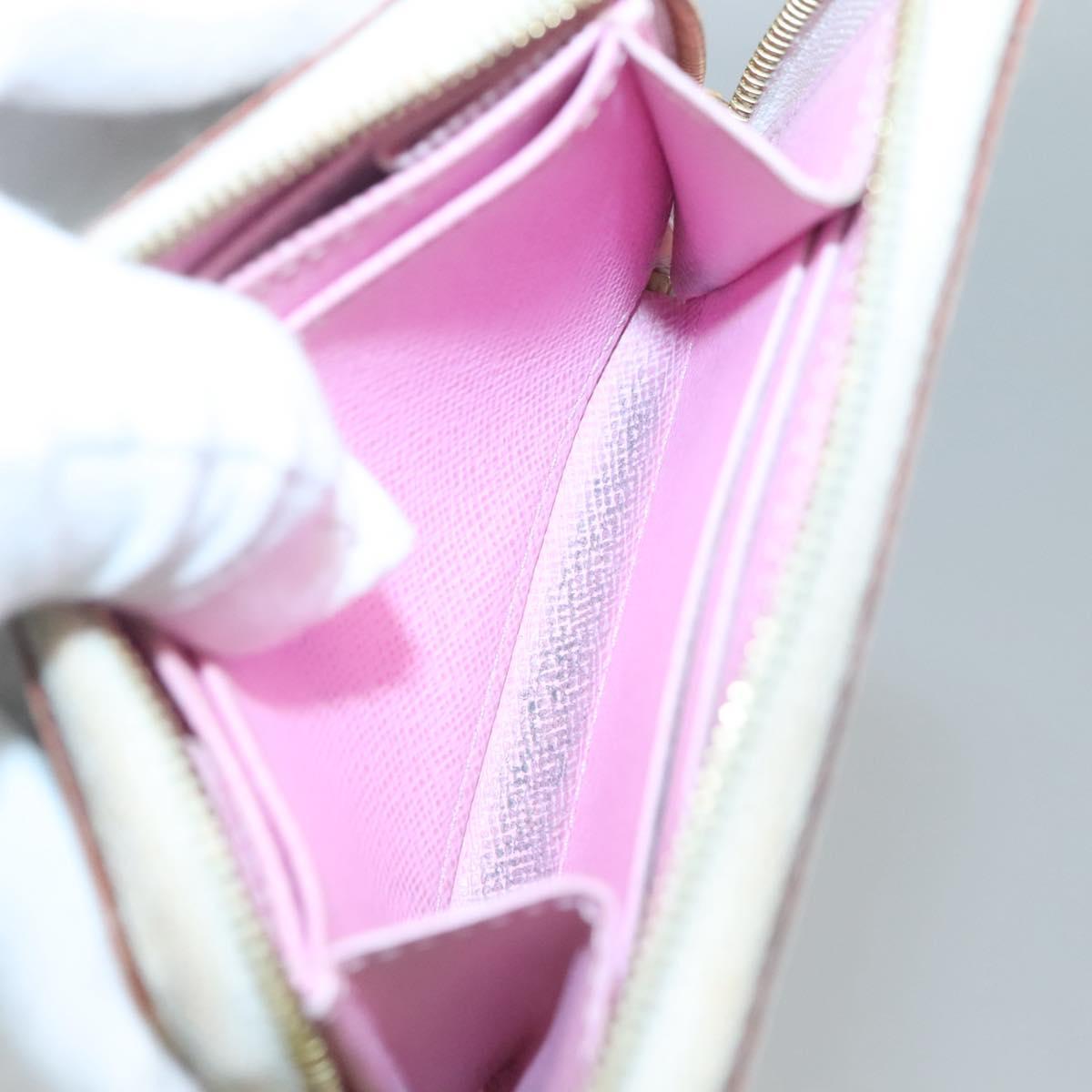 LOUIS VUITTON Monogram Multicolor Zippy Coin Purse White M93741 LV Auth 126806