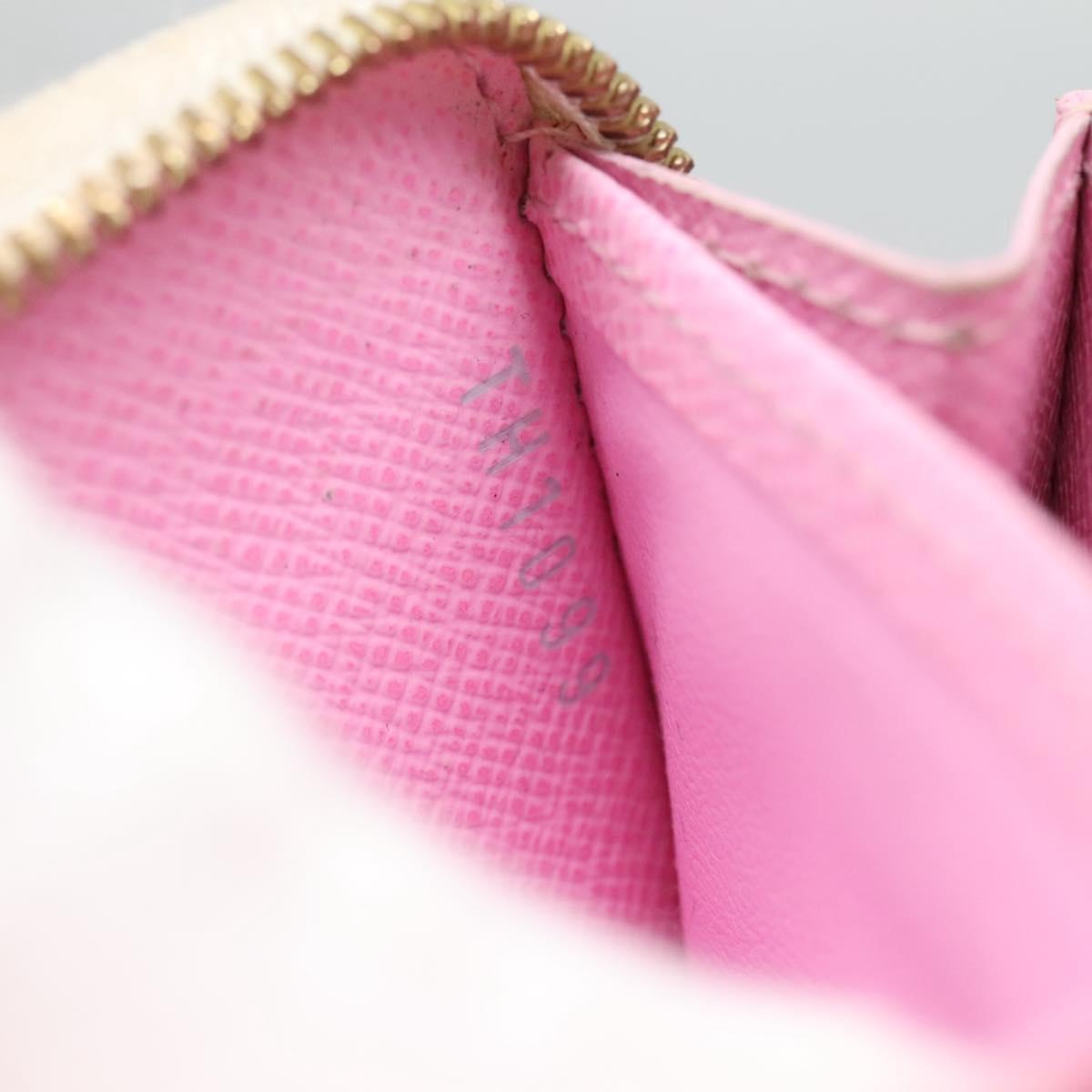 LOUIS VUITTON Monogram Multicolor Zippy Coin Purse White M93741 LV Auth 126806