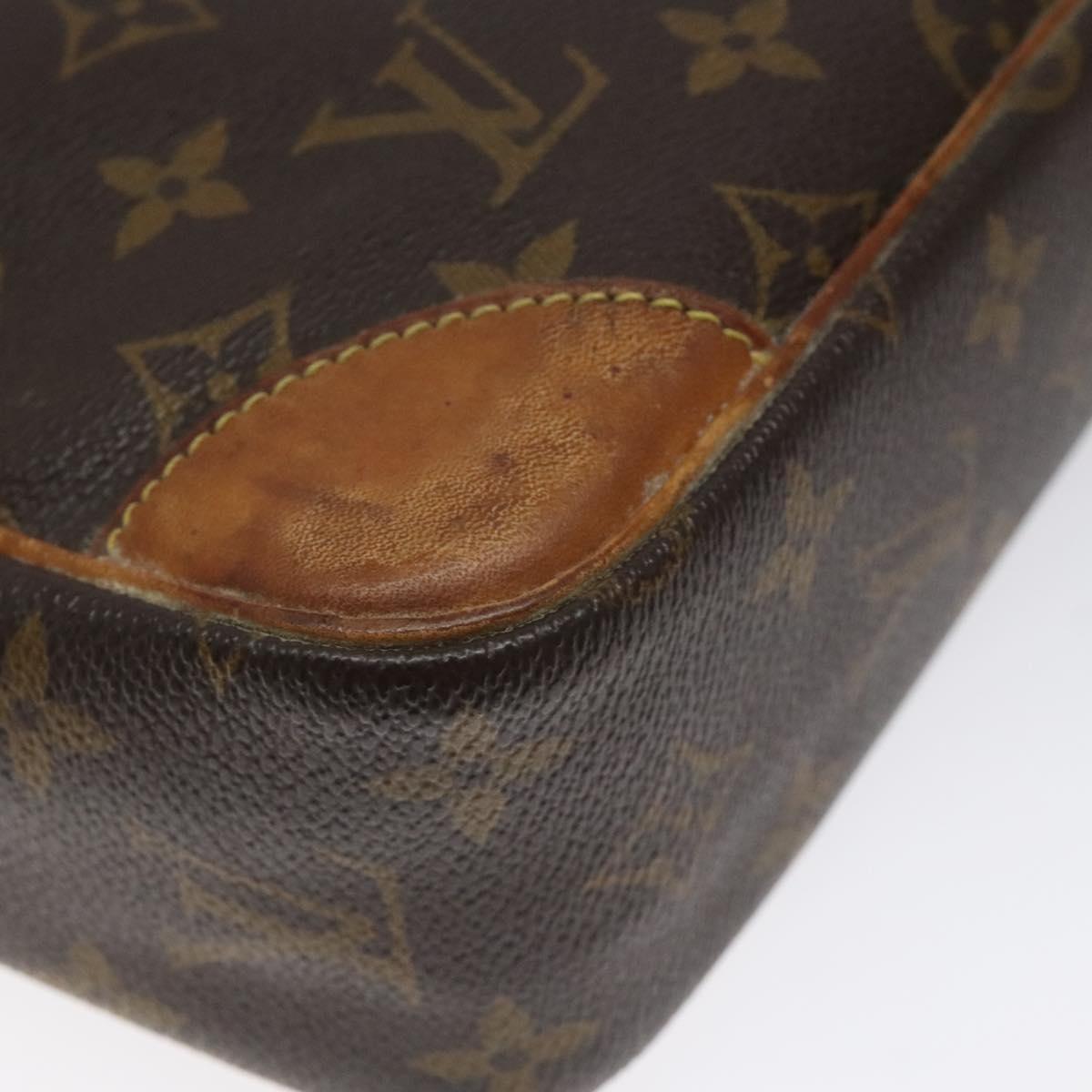 LOUIS VUITTON Monogram Compiegne 28 Clutch Bag M51845 LV Auth 126832