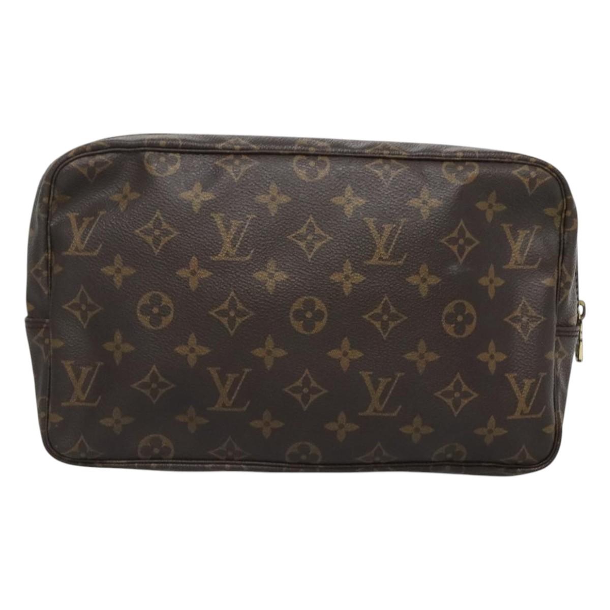 LOUIS VUITTON Monogram Trousse Toilette 28 Clutch Bag M47522 LV Auth 126851