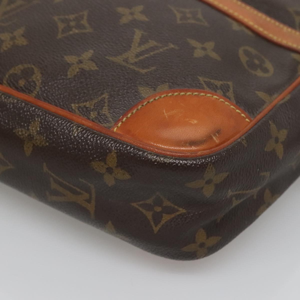 LOUIS VUITTON Monogram Compiegne 28 Clutch Bag M51845 LV Auth 126878