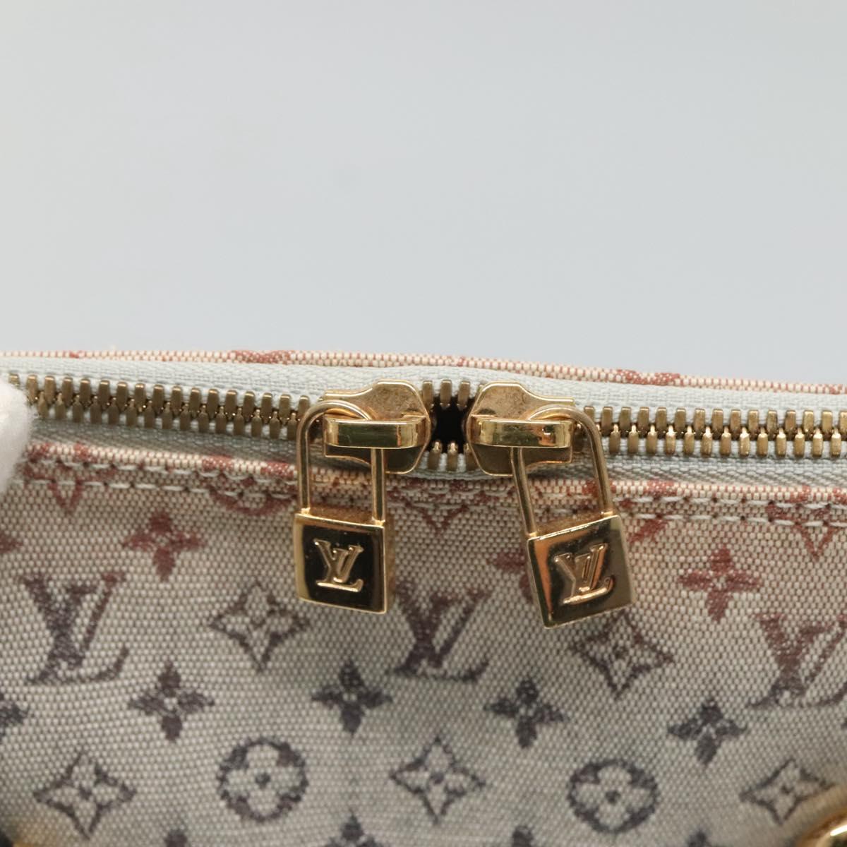 LOUIS VUITTON Monogram Mini Alma Haut Hand Bag Blue M92202 LV Auth 126892