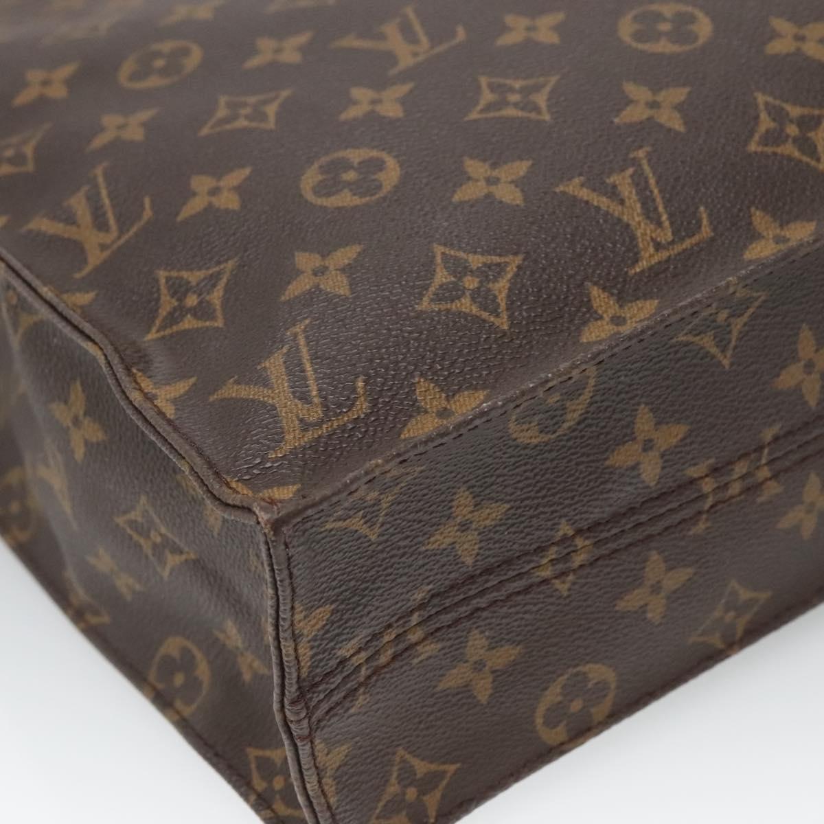 LOUIS VUITTON Monogram Sac Plat Hand Bag M51140 LV Auth 126904