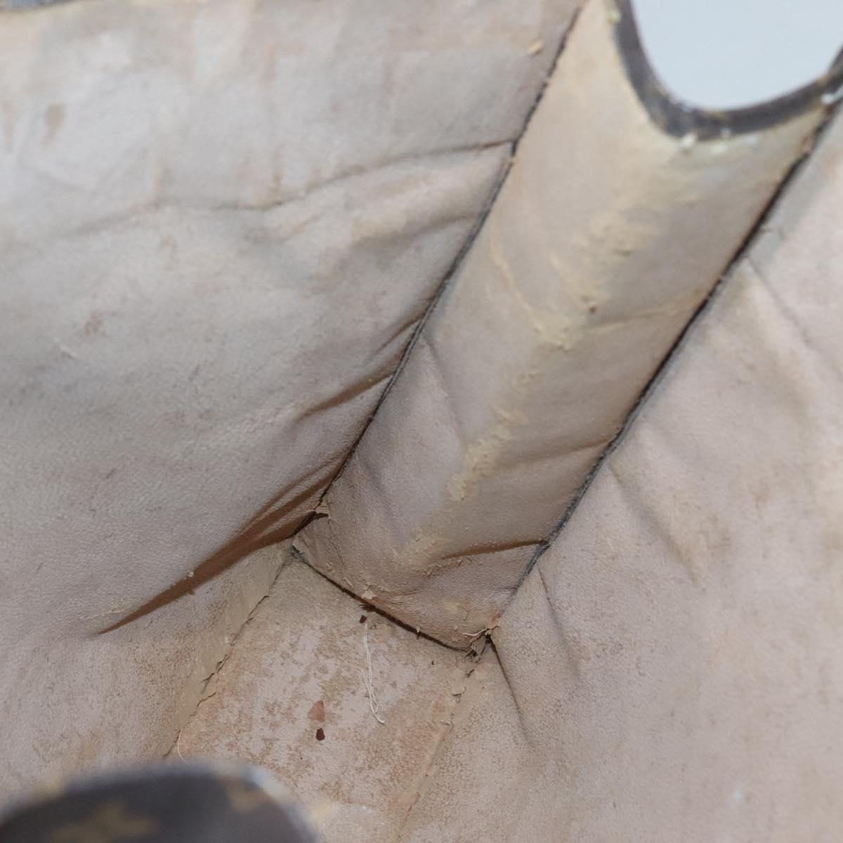 LOUIS VUITTON Monogram Sac Plat Hand Bag M51140 LV Auth 126904