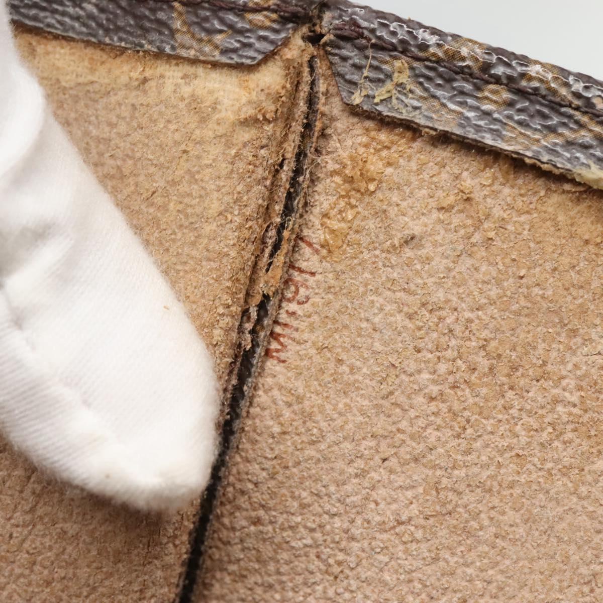 LOUIS VUITTON Monogram Sac Plat Hand Bag M51140 LV Auth 126904