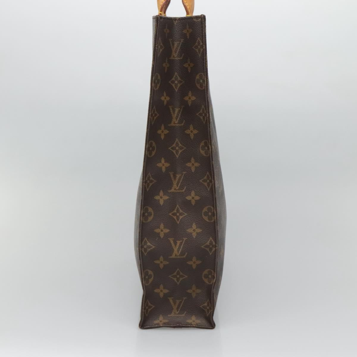 LOUIS VUITTON Monogram Sac Plat Hand Bag M51140 LV Auth 126904