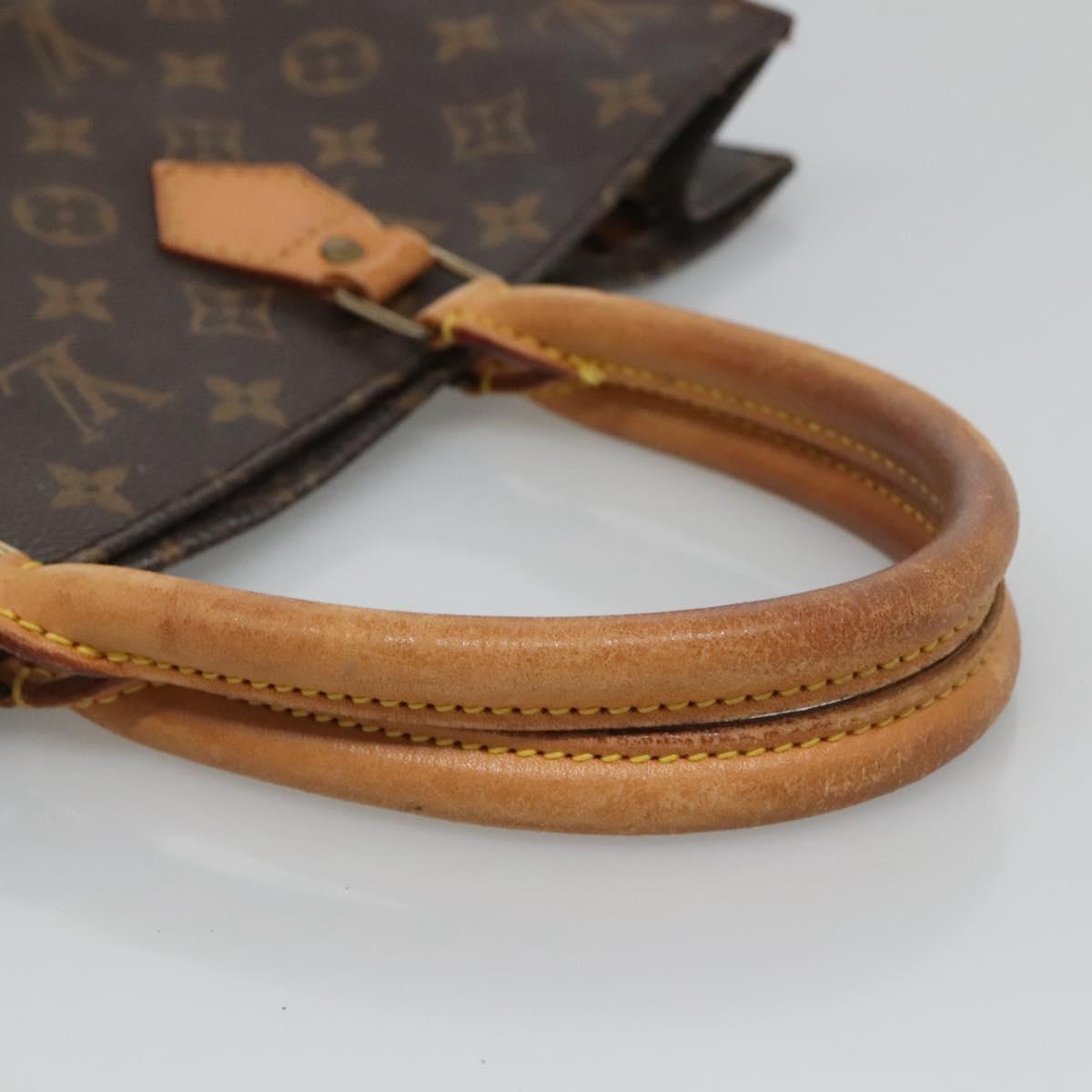 LOUIS VUITTON Monogram Sac Plat Hand Bag M51140 LV Auth 126904