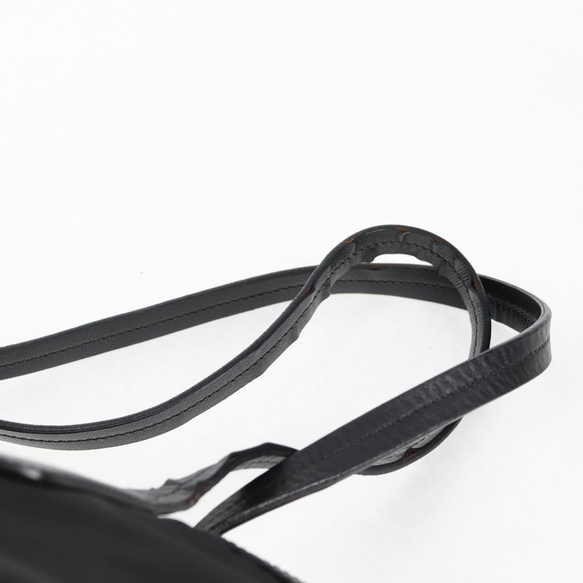 PRADA Tote Bag Nylon 2way Black Gold Auth 126914V