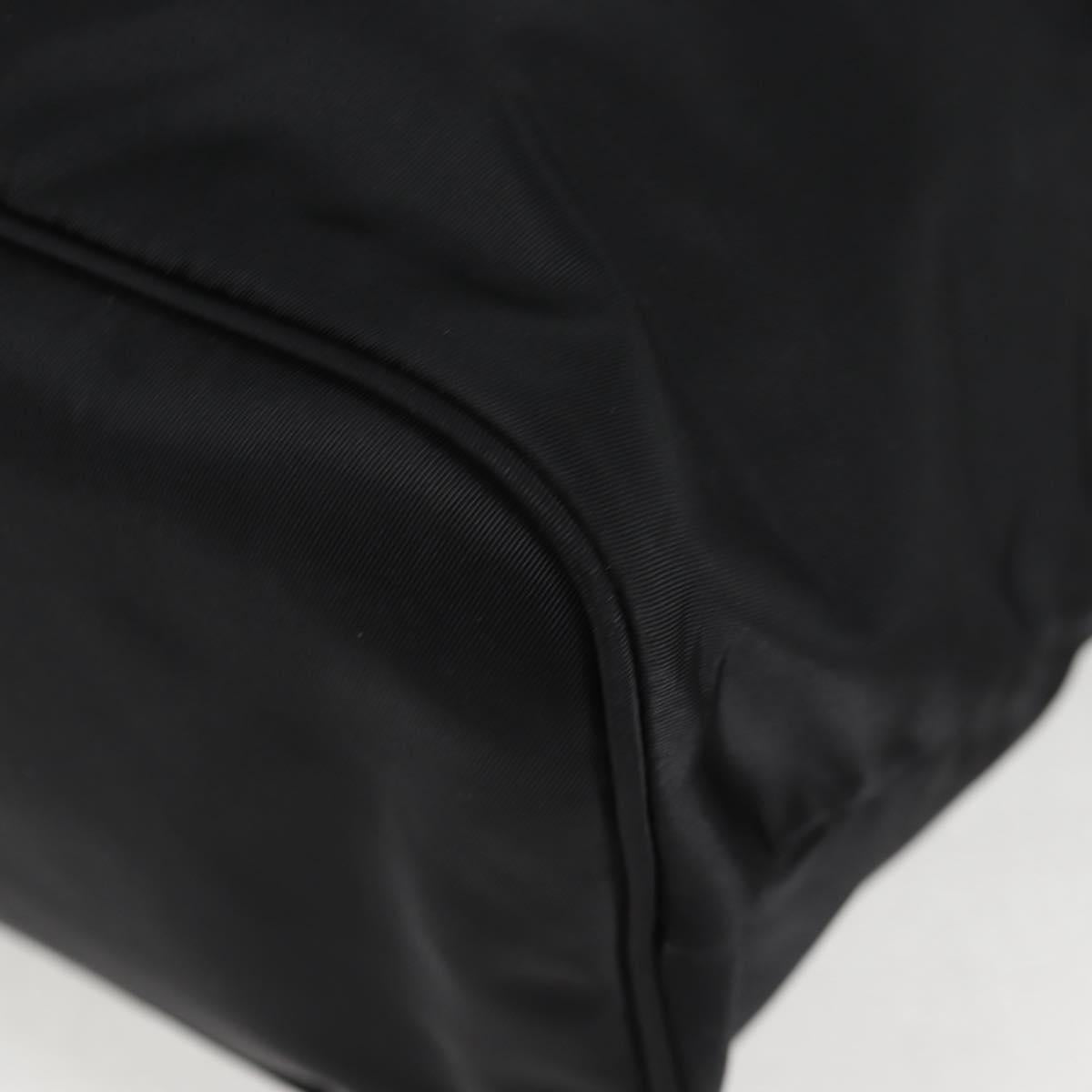 PRADA Tote Bag Nylon 2way Black Gold Auth 126914V