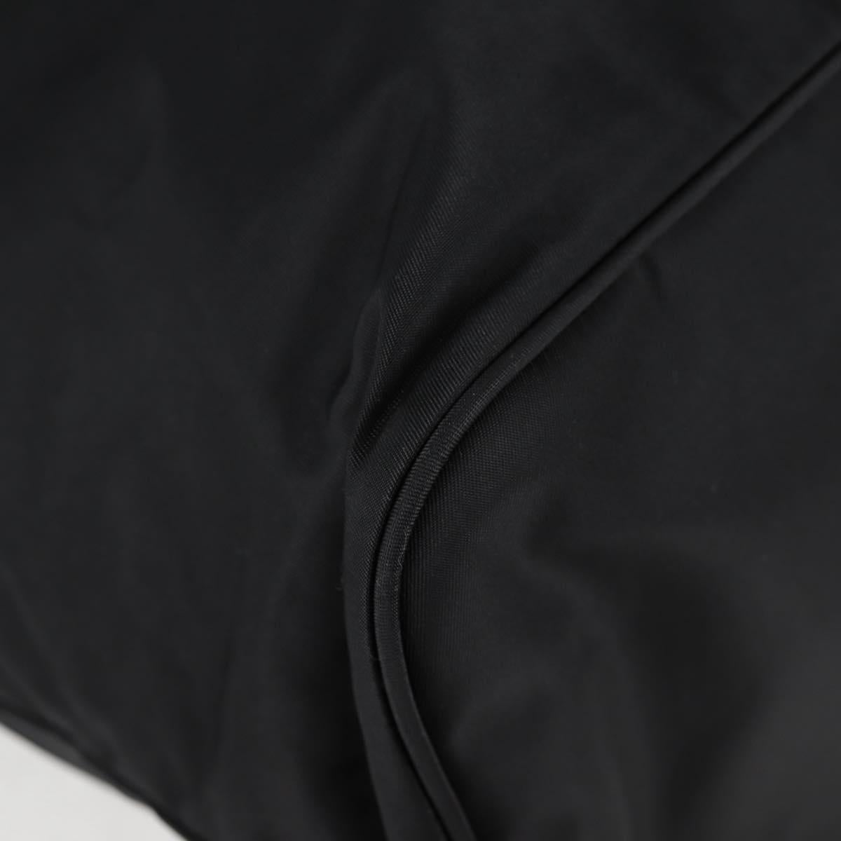 PRADA Tote Bag Nylon 2way Black Gold Auth 126914V