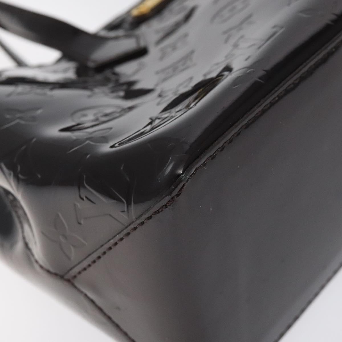 LOUIS VUITTON Monogram Vernis Wilshire PM Hand Bag Amarante M93641 Auth 126925