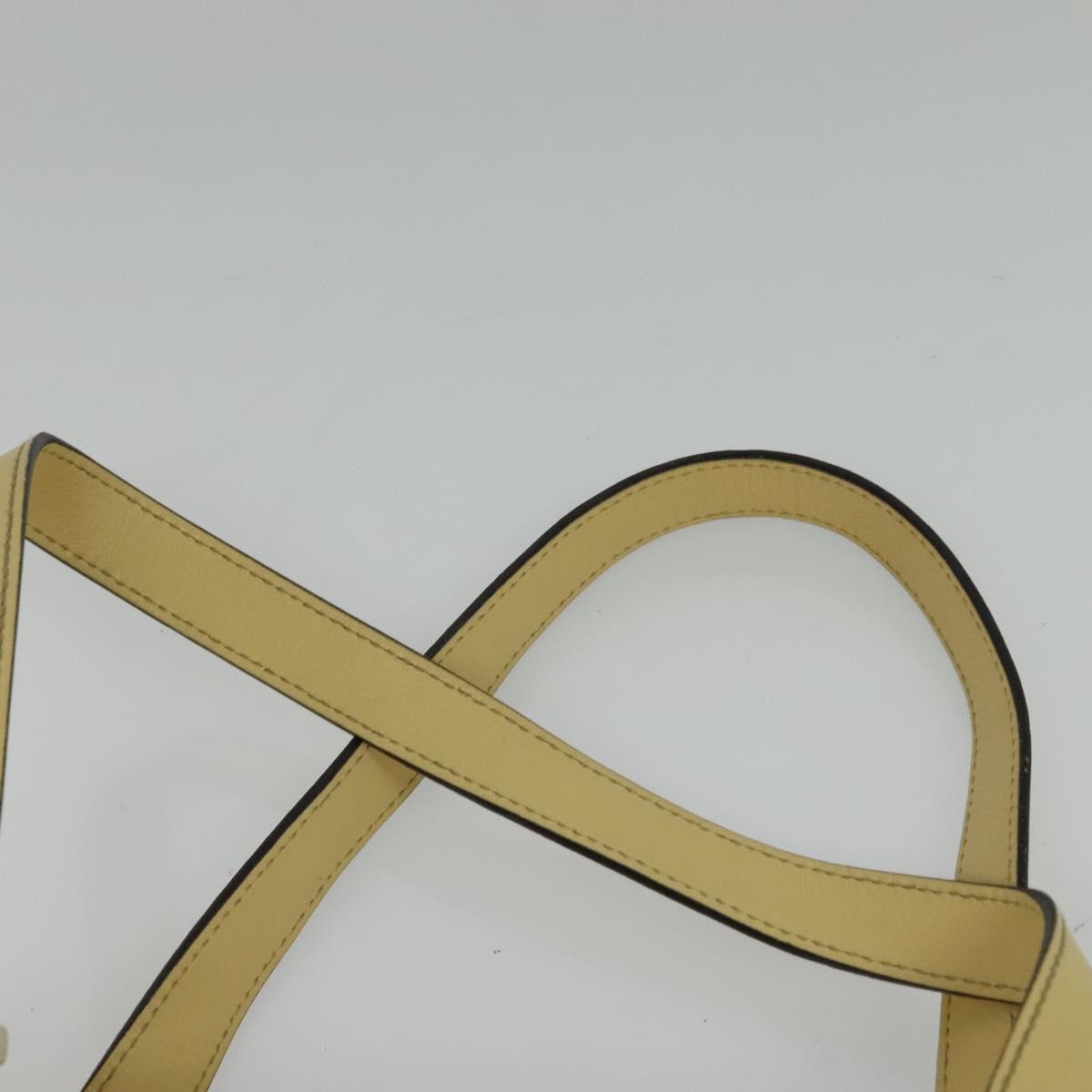 GUCCI GG Canvas Guccissima Abbey Tote Bag Leather Yellow Gold 141470 Auth 126950