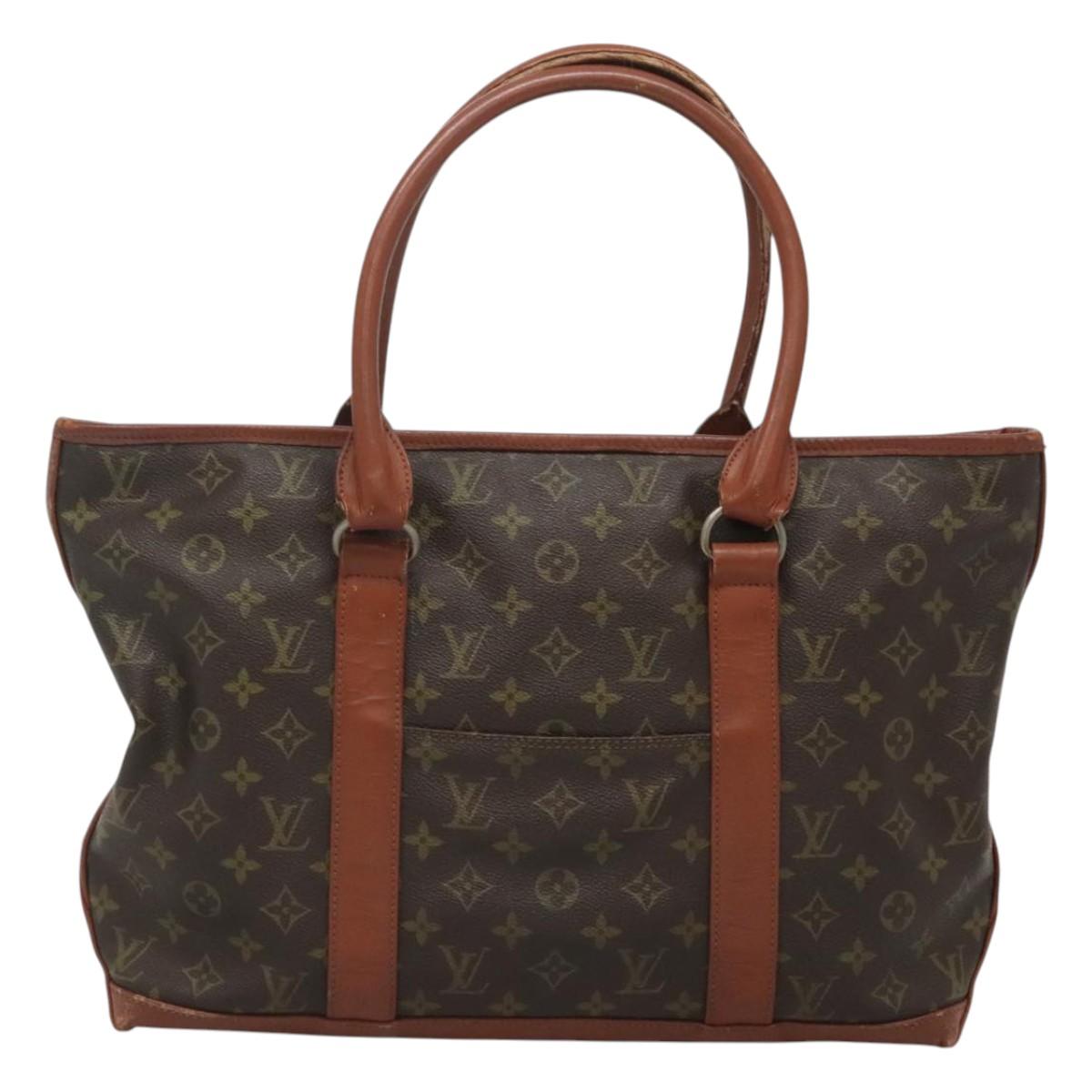 LOUIS VUITTON Monogram Sac Weekend PM Hand Bag Vintage M42425 LV Auth 127001