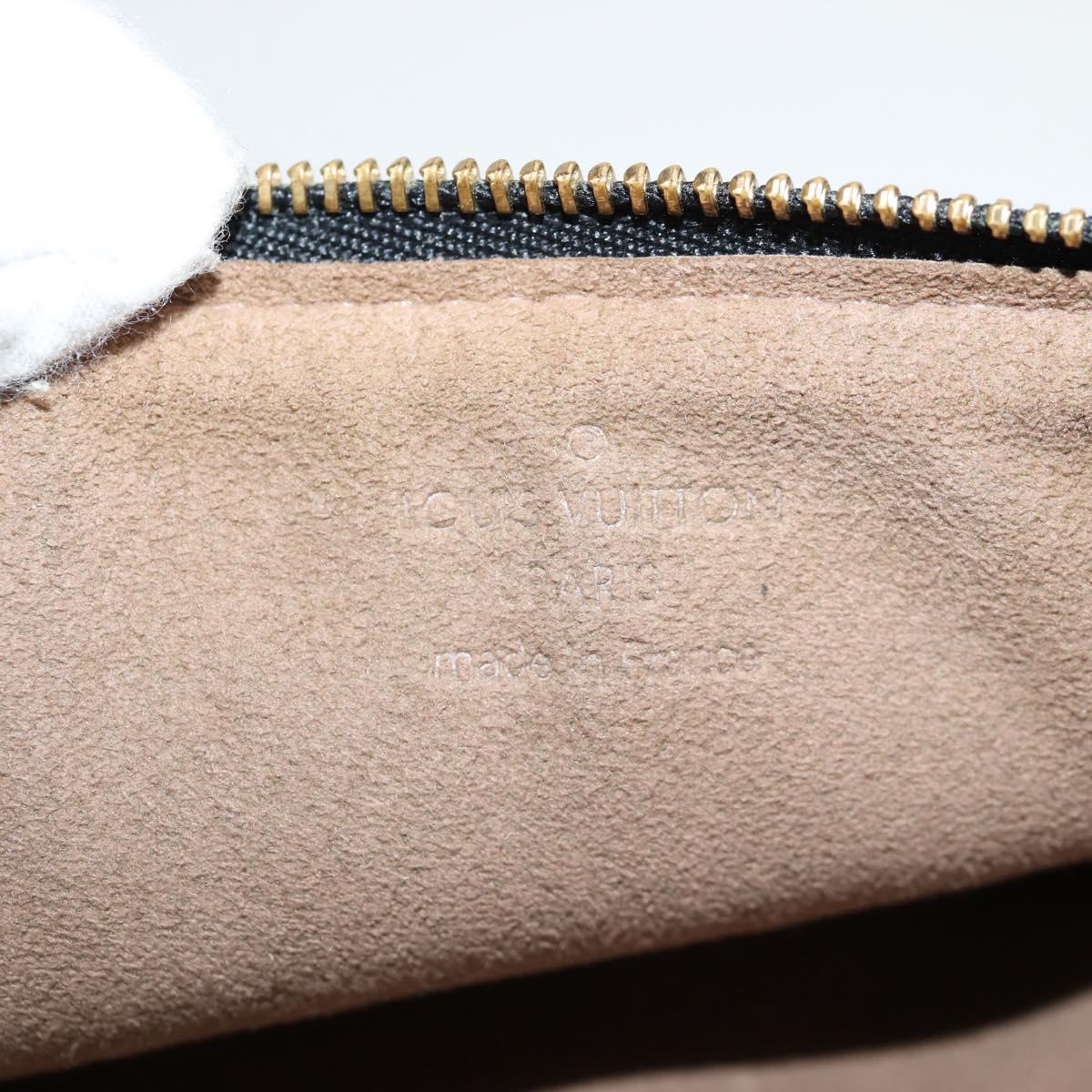 LOUIS VUITTON Monogram Multicolor Pochette GM Pouch Black M60027 LV Auth 127036V